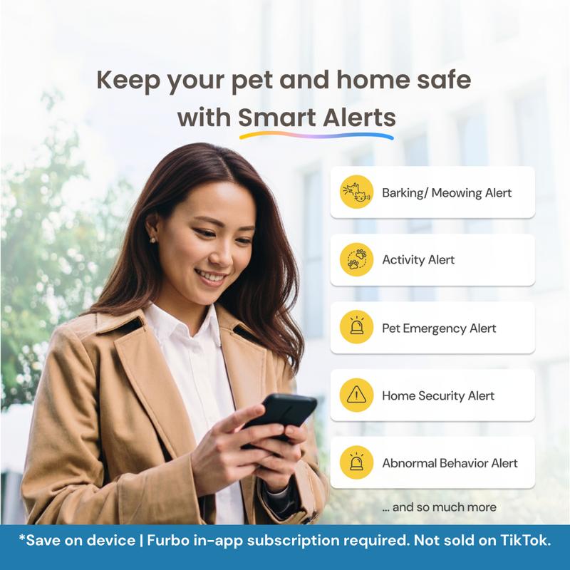 Furbo Mini 360° [Nanny Edition]Smart Pet Camera with AI Alerts